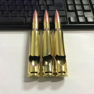 Metallo personalizzato una volta sparato vero proiettile involucro d'oro 50 calibro apribottiglie proiettile - Product Image 3