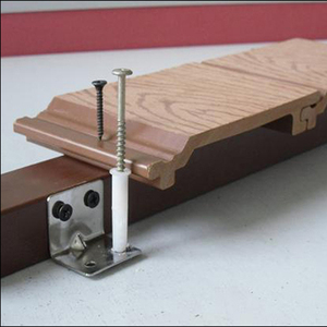 Rắn Không Thấm Nước Gỗ Nhựa Composite <span class=keywords><strong>Wpc</strong></span> <span class=keywords><strong>Decking</strong></span> Phụ Kiện Sàn Dầm Keel - Product Image 4