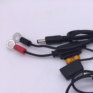 2464 #22 5A mâle DC 5.5x2.1mm câbles fusibles 8.5mm anneau Terminal conducteur en cuivre pour appareil ménager Standard bande fil longueur 5mm - Product Image 3