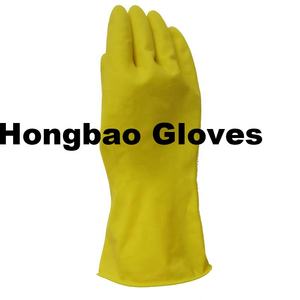 70g Yellow Soft Reusable Latex <strong>Gloves</strong> Custom Logo Waterproof Home Painting <strong>Gardening</strong> Kitchen Cleaning Washing Rubber <strong>Glove</strong> - Product Image 3