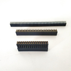 Pitch 2.0mm, Female <strong>Header</strong> 1*NP 180 Degree <strong>Pin</strong> <strong>Header</strong> H=4.0/4.3/4.6/6.35mm - Product Image 1