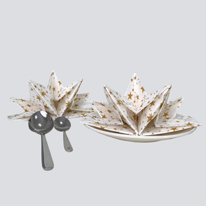 <span class=keywords><strong>Serviettes</strong></span> de table colorées jetables Santian Paper Star 3 plis <span class=keywords><strong>Serviettes</strong></span> de cocktail pré-pliées en paquet - Product Image 1