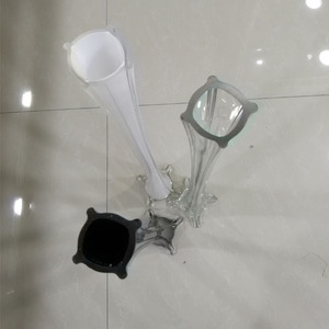 Nero/Bianco/Trasparente fiore di <span class=keywords><strong>vetro</strong></span> Torre vaso di nozze <span class=keywords><strong>centrotavola</strong></span> per la decorazione di nozze - Product Image 5