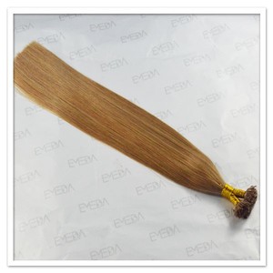 pré collé extensions remy plats fusion de tressage de cheveux humains - Product Image 4