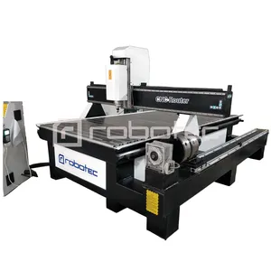 Mesin kerja kayu CNC 1325 3D/4*8 kaki CNC router kayu dengan putar untuk membuat furnitur/suku cadang furnitur mesin bubut