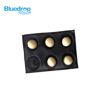 Moules de cuisson individuels ronds en silicone Bluedrop pour petits pains, pains, muffins et tartelettes