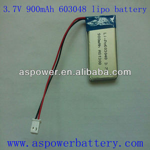 P603048 3.7V 900mAh Lipo аккумулятор гарнитуры с UL Утверждено - Product Image 1