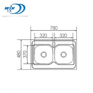 Utilizados cocina moderna diseños iguales profundo doble fregadero de acero inoxidable - Product Image 6