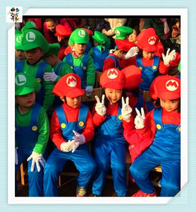 Déguisement de fête de <span class=keywords><strong>Carnaval</strong></span> <span class=keywords><strong>Mario</strong></span> pour adultes et enfants, Costumes HPC-3140 - Product Image 4