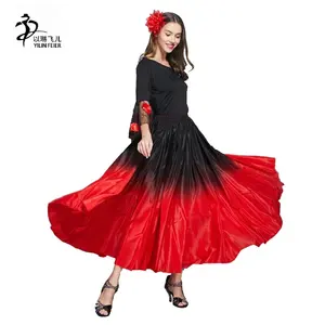 Flamenco Dance Skirt Gypsy Belly Dance Circle Skirt Spanish Costumes For Girls