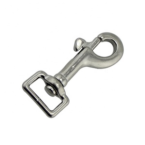 Mousqueton carré pivotant en acier inoxydable galvanisé 25 mm avec <span class=keywords><strong>crochet</strong></span> à ressort pour quincaillerie et laisse de chien - Product Image 4