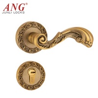 Anti-vol anti-levier en alliage de zinc de style européen antique serrure de poignée de porte pour appartement porte en aluminium ou porte en bois