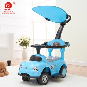 Passeggino Cavalcabile per Bambini in Plastica, Grande Macchina Cavalcabile per Bambini con Maniglia di Spinta - Product Image 4