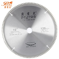 Disco de Corte Circular de Carburo de Tungsteno (TCT) de 10 Pulgadas y 120 Dientes para Aluminio