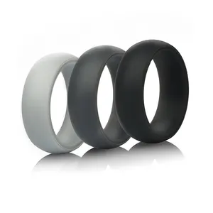 Silicone Wedding Ring (Wedding Band) - 8.7mm Wide (2mm Thick)