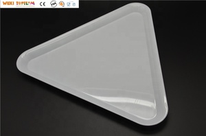 Vassoio di Servizio Triangolare <span class=keywords><strong>in</strong></span> <span class=keywords><strong>Plastica</strong></span> (PS) 16x16x16 Pollici, Stile Classico, Colore Personalizzabile - Product Image 4