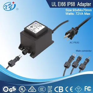 China lineal impermeable adaptador / transformador de 230 vac a 24 vac con ip68