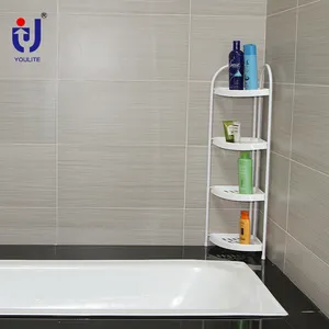 Étagère de salle de bain murale en acrylique à 3 niveaux de conception conviviale