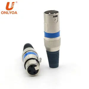 ONLYOA 3 Pin XLR Connectors Male and Female Microphone Mic Cable Plug speaker connector