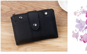 Portafoglio in pelle sintetica da <span class=keywords><strong>donna</strong></span> di moda 2025 nuovo stile portafoglio <span class=keywords><strong>piccolo</strong></span> per giovani - Product Image 3