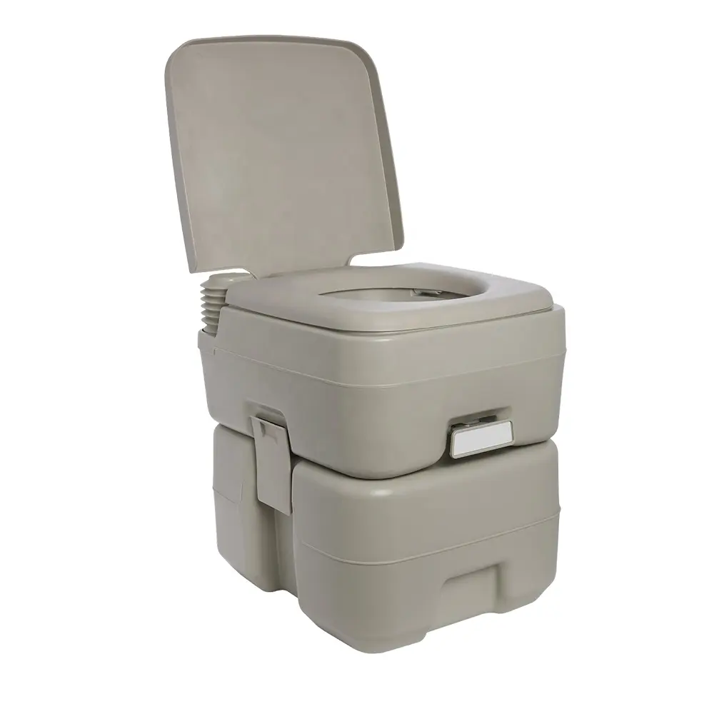 Toilettes portables en acier inoxydable LS9094, 5 gallons, accessoire pour Camping, chasse d'eau, capacité de 20l