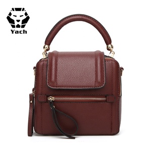 Bolso de mano personalizado para mujer, Cartera de mano femenina de cuero de estilo lujoso, bolso de compras con <span class=keywords><strong>cambio</strong></span> trasero, venta al por mayor - Product Image 6
