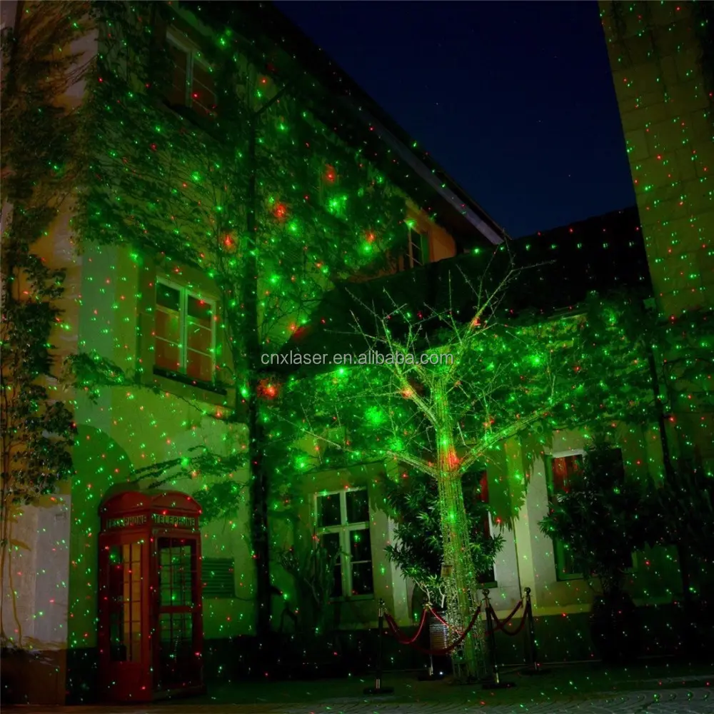 Outdoor sky star laser lights christmas laser shower lights good quality for holiday