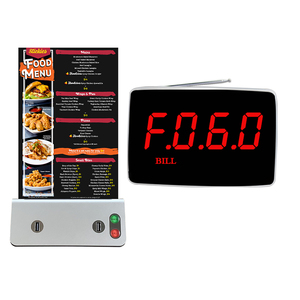 Artom Restaurant Paging System Wireless <strong>With</strong> <strong>Waiter</strong> <strong>Call</strong> <strong>Button</strong> and <strong>Menu</strong> Stand Holder Power Bank - Product Image 1