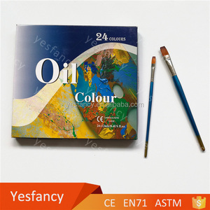 شهادة 24 colors 12 مللي النفط الطلاء مجموعات اللوحة لون النفط أنابيب للبيع - Product Image 5