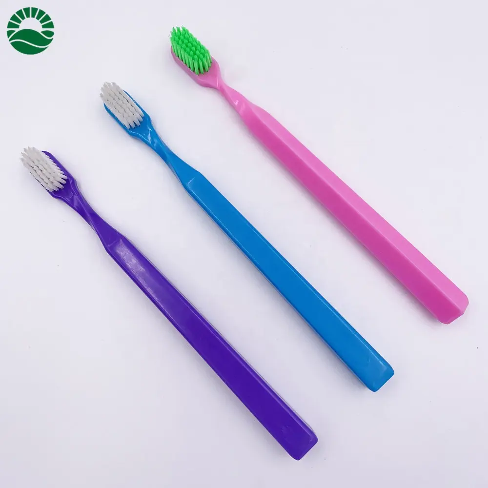 Swiss colorful adult toothbrush soft bristles flag tooth brush