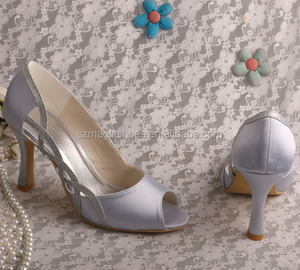 <span class=keywords><strong>Scarpe</strong></span> da <span class=keywords><strong>sposa</strong></span> in <span class=keywords><strong>argento</strong></span> per feste da donna - Product Image 3