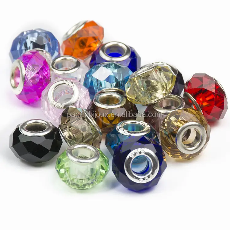 diy jewelry components crystal charm bead cheap stock mixed glass bead jewelry accessory in assorted charm