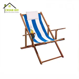 Ngoài Trời Thoải Mái Sling Gấp Bãi Biển Deckchair Bán Ngoài Trời Cắm Trại Ghế