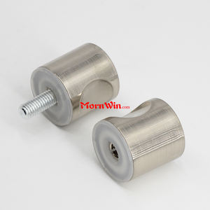 बाथरूम स्नान ग्लास दरवाजा हैंडल नॉब चीन निर्माता फर्नीचर फंकी ग्लास दरवाजा गोल नॉब - Product Image 4