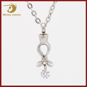 Últimas Desiger Mujeres Accesorios Joyería <span class=keywords><strong>Batman</strong></span> Collar Colgante Recuerdo Urna de Cenizas - Product Image 1