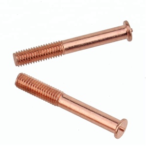M6 punto de <span class=keywords><strong>cobre</strong></span> perno tornillo stud, acero chapado en <span class=keywords><strong>cobre</strong></span> punto tornillo de soldadura - Product Image 1