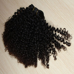 Bonne rétroaction en gros non transformés brésiliens crépus bouclés vierges remy tissage de <span class=keywords><strong>cheveux</strong></span> humains/trame/extension/mèche - Product Image 4