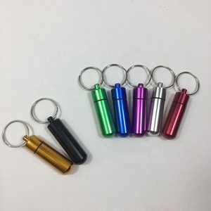 Contenitore per Pillole in <span class=keywords><strong>Alluminio</strong></span> per Viaggi all'Aperto, Portapillole Impermeabile con <span class=keywords><strong>Portachiavi</strong></span> - Product Image 2