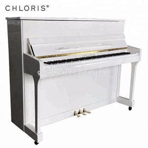 Piano droit blanc <span class=keywords><strong>Chloris</strong></span> 110, modèle de piano à clavier - Product Image 5