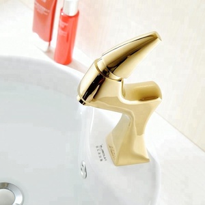 Fapully alta calidad Brass <span class=keywords><strong>lavabo</strong></span> <span class=keywords><strong>grifo</strong></span> oro trueno unicornio baño Cuenca del <span class=keywords><strong>grifo</strong></span> - Product Image 2