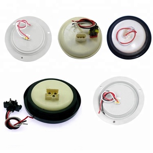 Venta caliente 4 pulgadas redondo camión remolque furgoneta camión LED indicador de Parada lámpara luces traseras lámpara de advertencia con Base de hierro de <span class=keywords><strong>2</strong></span> agujeros - Product Image 4