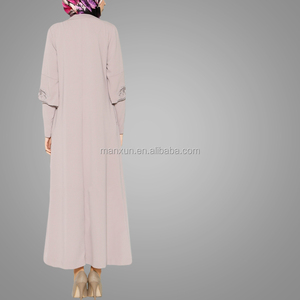 2016 Dernière Conception Islamique vêtements Indiens Modèle Abaya Conception Nouveau Modèle En Mousseline de Soie Abaya - Product Image 4