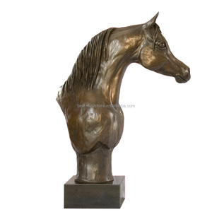 Busto de cabeza de caballo árabe de bronce para decoración del hogar, escultura a la <span class=keywords><strong>venta</strong></span> - Product Image 5