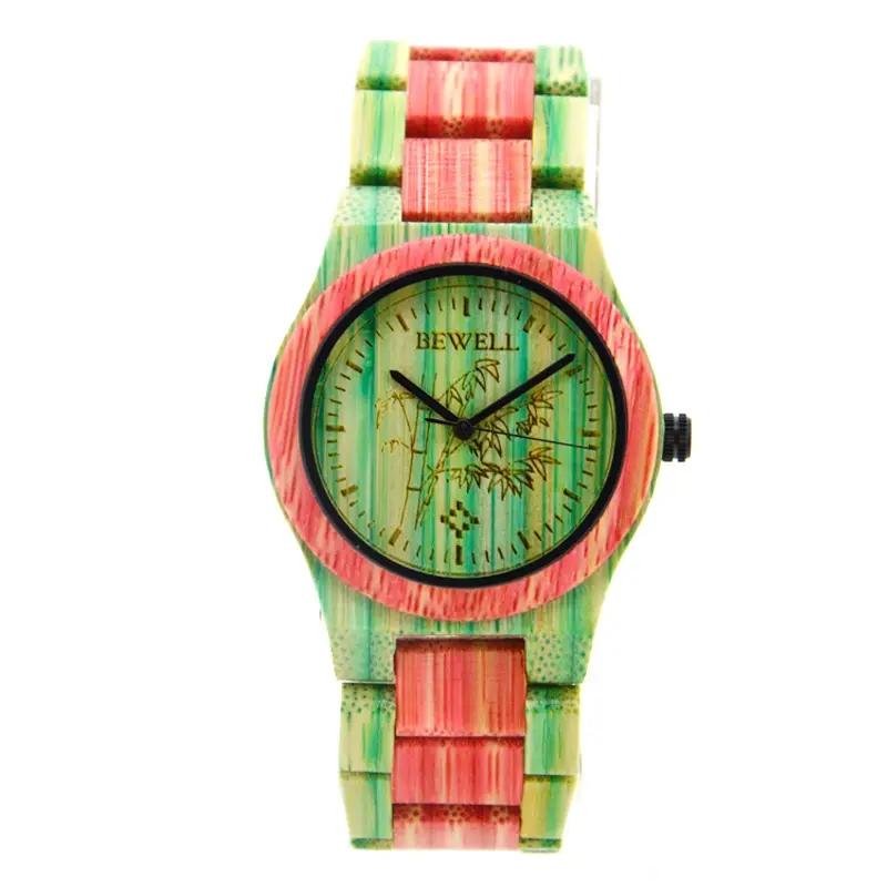 100% Healthy Hot Sale Handcrafted Bamboo Original Grain Watches With Band Custom Logo Digital Design Your Own Bamboo Watch