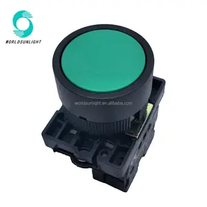 Interruptor de botón verde XB2-EA31 Flat 1NO momentáneo para circuitos eléctricos