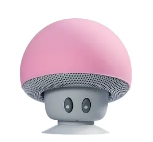 2019 HOT SELLER PROMOTIONAL GIFT BEST PRICE MINI SPEAKER BLUE TOOTH WIRELESS MUSHROOM SPEAKER SMART SPEAKER WITH SUCTION HOLDER