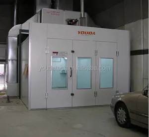 Side down draft spray booth, semi down draft spray booth