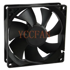 Yüksek rpm 24 volt dc fan 92x92x25mm fabrika en iyi fiyat ile soğutma fanı eksenel akış