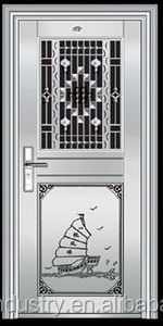 Trung quốc thép không gỉ phía trước cửa sắt rèn với cửa sổ - Product Image 4