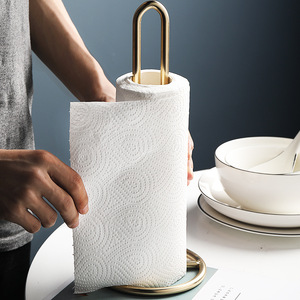 Portarotolo <span class=keywords><strong>per</strong></span> hotel in oro spazzolato con supporto <span class=keywords><strong>per</strong></span> rotolo <span class=keywords><strong>di</strong></span> asciugamani - Product Image 2